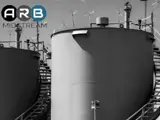 Black and white photo of ARB Midstream silos