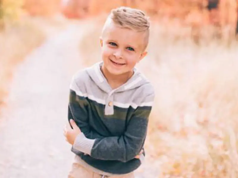 Headshot of young child Owen Hansen