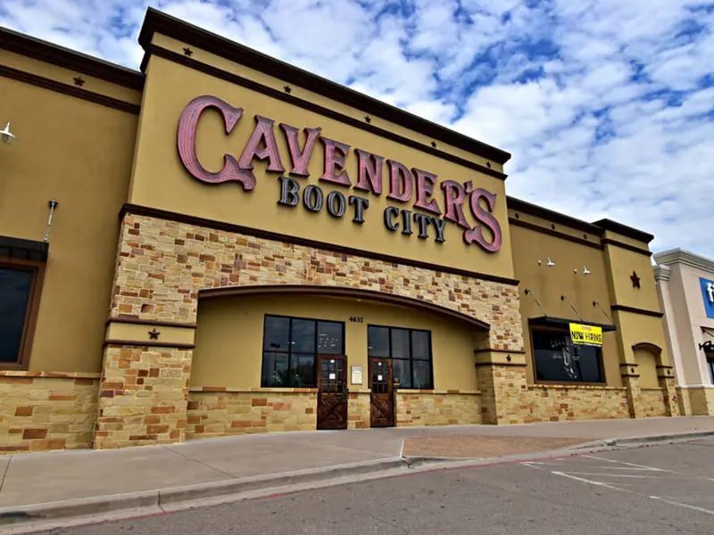 Exterior view of building and parking area apart of Central Texas Marketplace