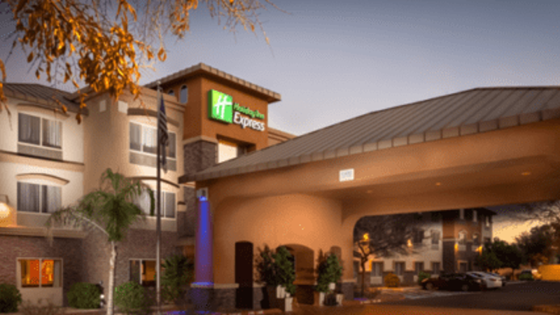 Exterior rendering of Holiday Inn Express building
