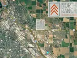 Overhead satellite view of BVA Dev plans for 114 acre development in Caldwell Idaho