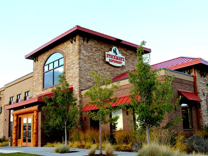 Exterior of Stockman's Restaurant in Snake River Landing