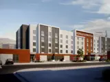 Exterior rendering of Ball Ventures real estate hotel
