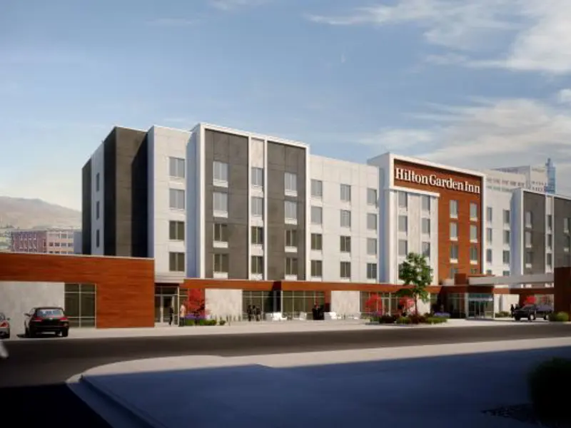 Exterior rendering of Ball Ventures real estate hotel