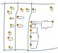 Overhead map rendering of Sandcreek Commons shops and parking area