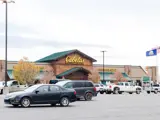 Exterior of Cabela's building and parking area at Sandcreek Commons